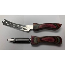 Chesse cutting Knife and Peeler Pair - Royal Jacaranda